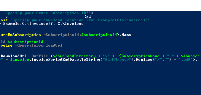 AzureInvoicePS